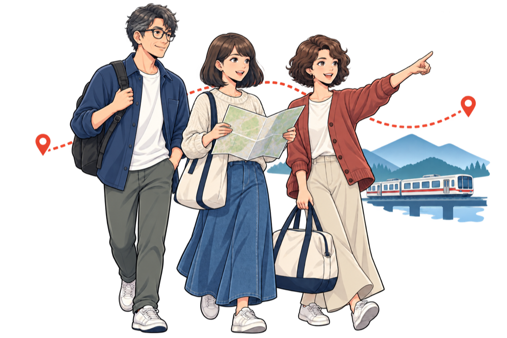 ワーケーションで仲間と経験を共有するイメージ