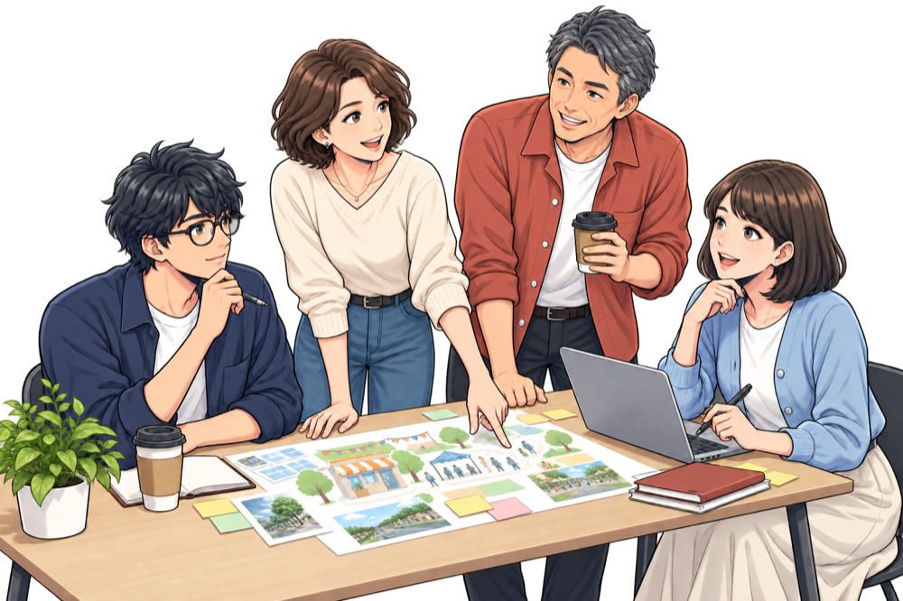 世代を越えて地域の仕事をつくるイメージ